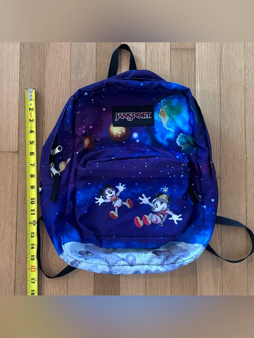 Disney JanSport High Stakes Mickey Mouse Space Walk Backpack Rare Collectible